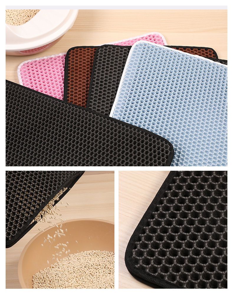 pets : NonSlipPurrfect - Houd Je Vloer Schoon en Droog met Deze Handige Kattenbakmat - Zwart in van Pantino