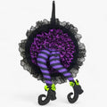 Corona di Halloween - Decorazione Appesa Divertente per un Benvenuto Spaventoso - Viola