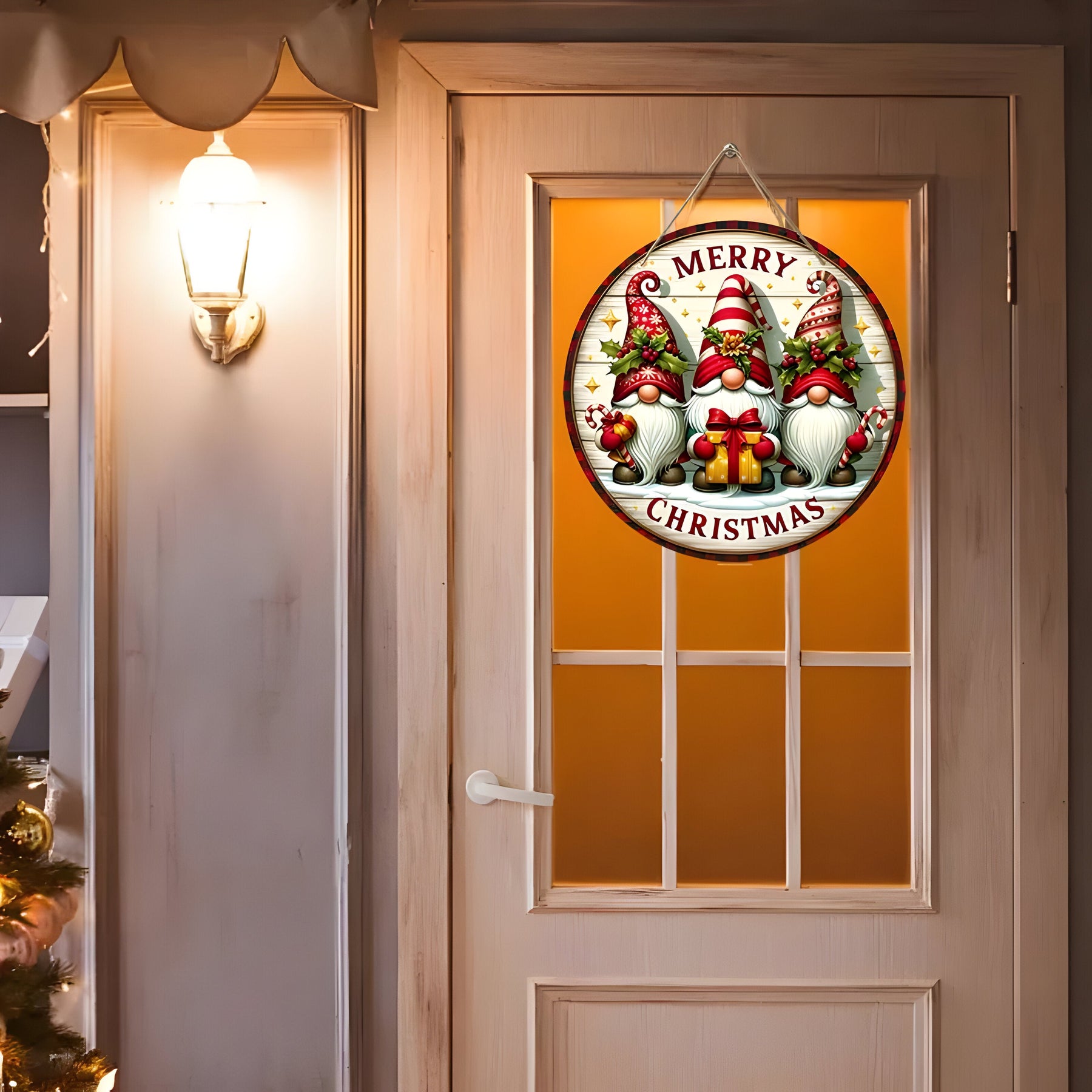 home & garden : Feestdecoratie van Emily - Houten Kerstgnom Paneel - Voeg een Fantasievolle Touch Toe in van Pantino