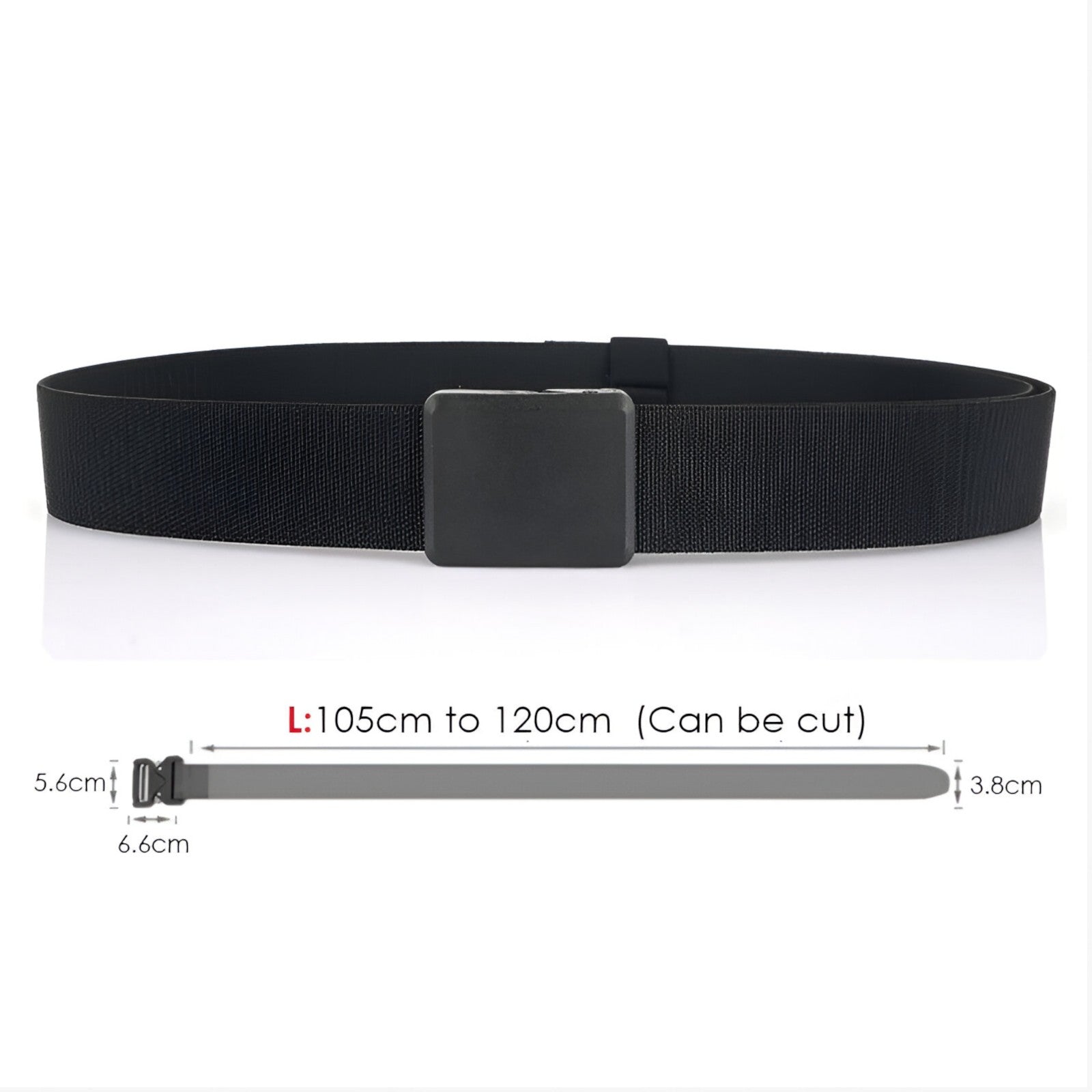 Belt : Elastische Riem voor Actieve Levensstijl - Marineblauw in van Pantino