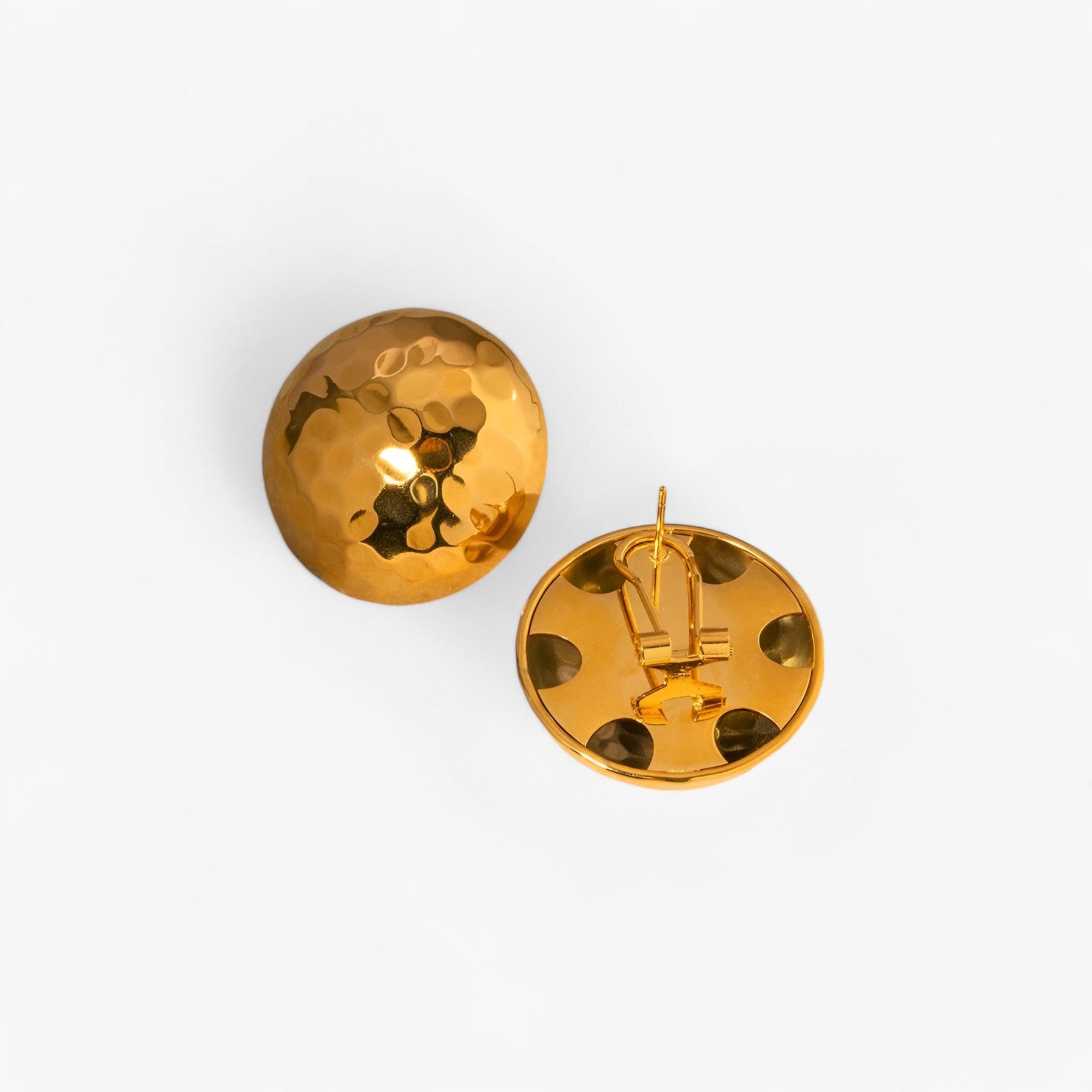 Earrings : Gouden Oorbellen - Klassieke Sieradenstijl - Goud in van Pantino