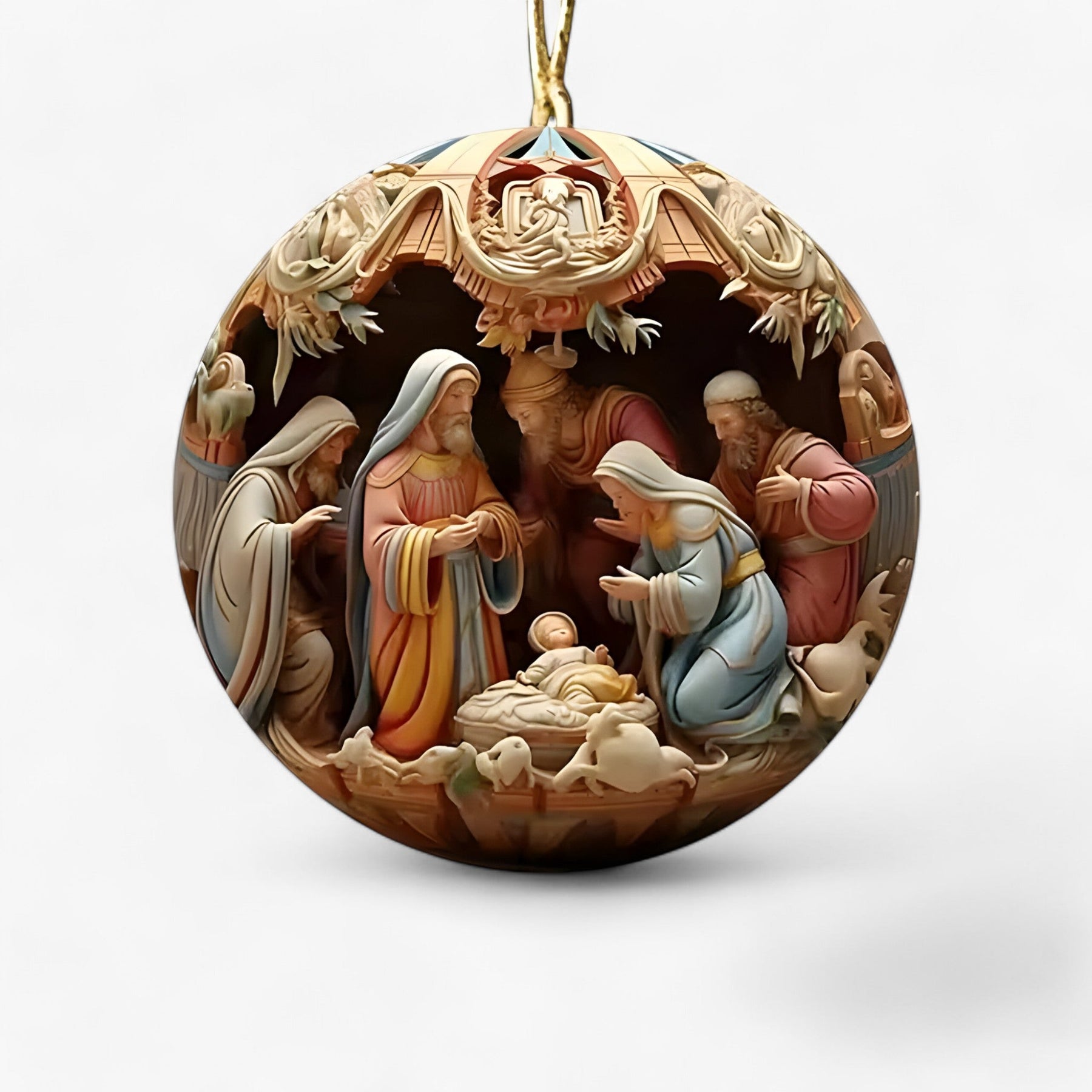 home & garden : Creatieve Familie Scène - Warme Decoratie voor de Kerstboom in E van Pantino