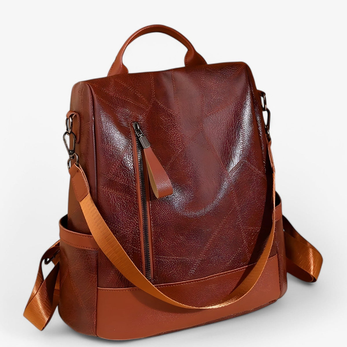 bags : Rugzak Zwart - Stijlvolle Vintage - Perfect voor School en op Reis in van Pantino