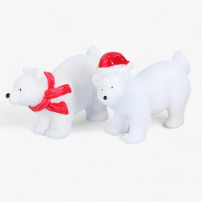 home & garden : Léo - Set van Miniatuur Figuren van IJsberen - Kerstdecoratie en DIY Accessoires voor Besneeuwd Landschap in van Pantino