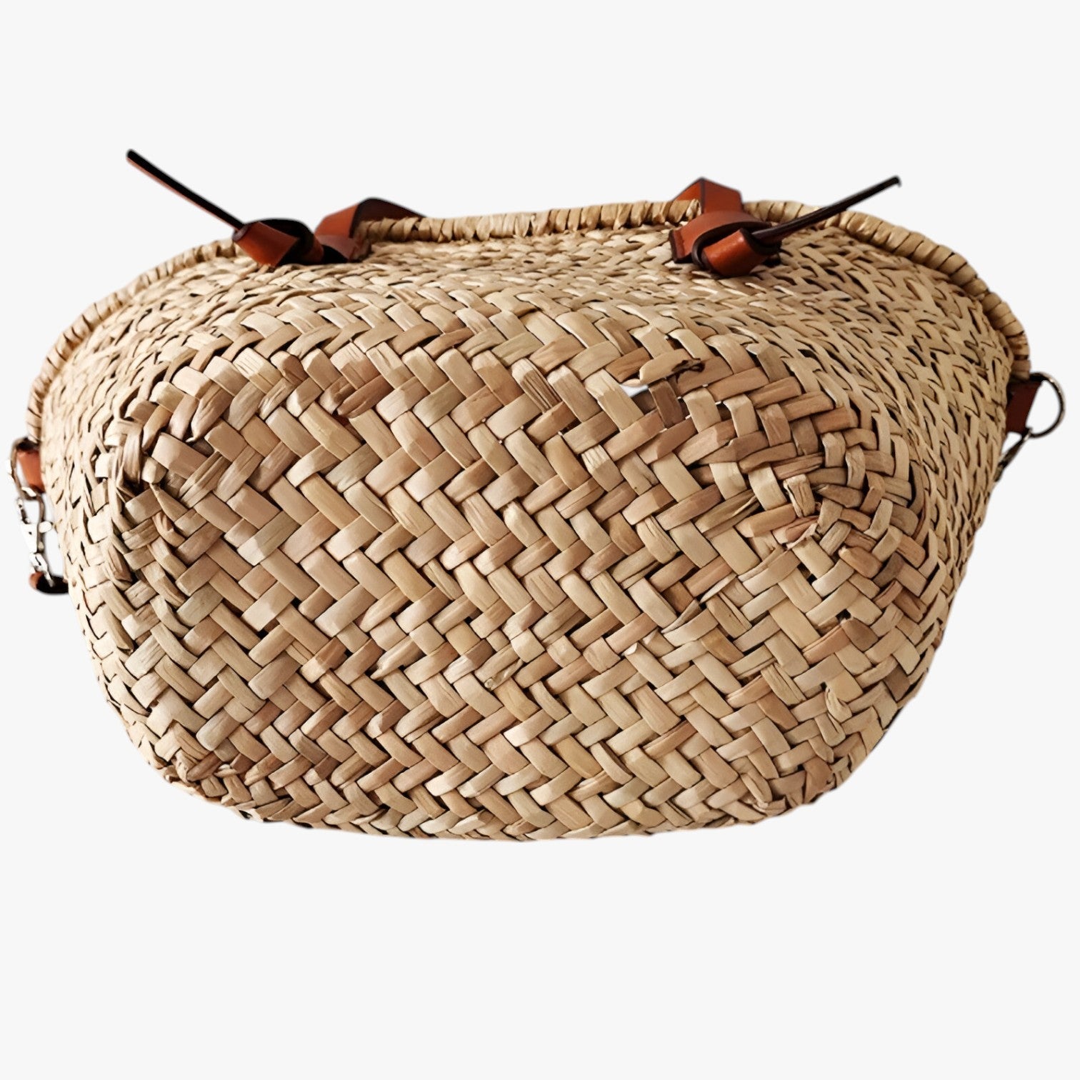 Tote Bag : Strandtas in Net voor Dames - Grote Capaciteit en Zomers Uiterlijk - Bruin in van Pantino