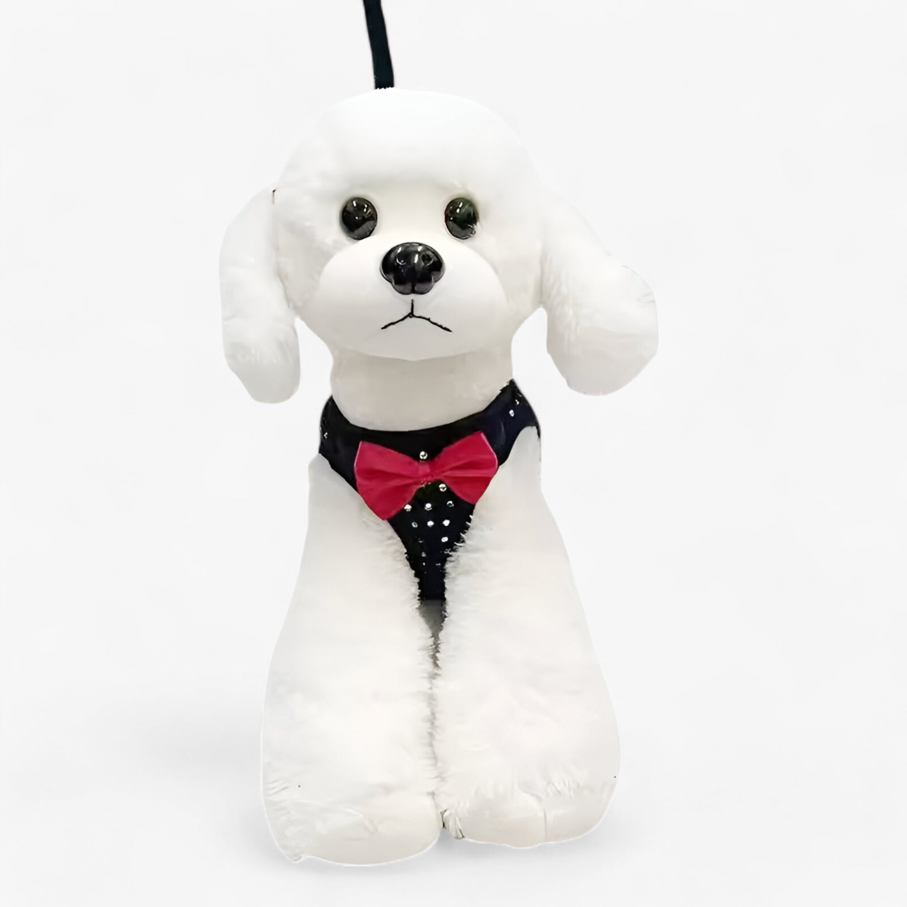 pets : Elegant en Comfortabel Hondenharnas met Diamantdecoratie - Zwart in van Pantino