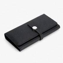 bags : Grote Handtas voor Vrouwen Dames - Elegante Echte Leer met Kaartmap - Zwart in zwart van Pantino