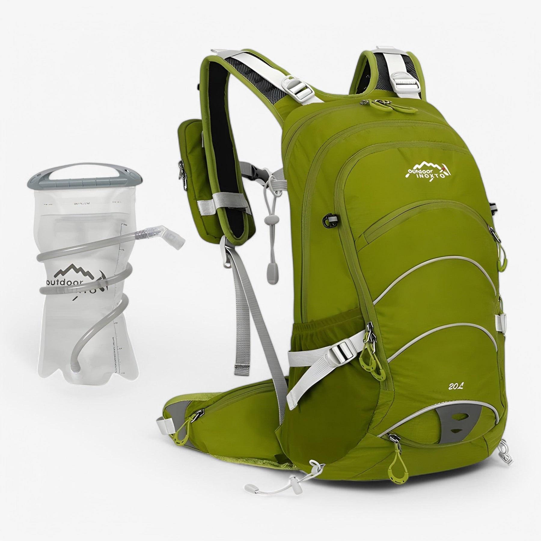 bags : Waterdichte Wandelrugzak van 20L voor Outdooractiviteiten - Zwart in Olivengroen 2L van Pantino