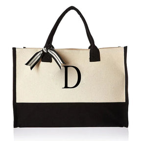 bags : Tote Bag Wit - Gepersonaliseerd Monogram - Canvas in D van Pantino