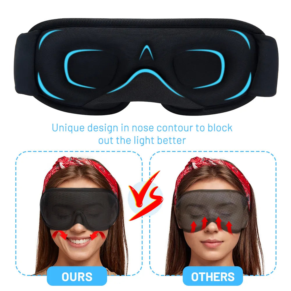 other : UltraComfort 3D Slaapmasker: Perfecte Duisternis - Zwart in van Pantino