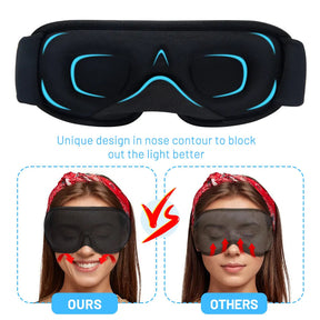 other : UltraComfort 3D Slaapmasker: Perfecte Duisternis - Zwart in van Pantino