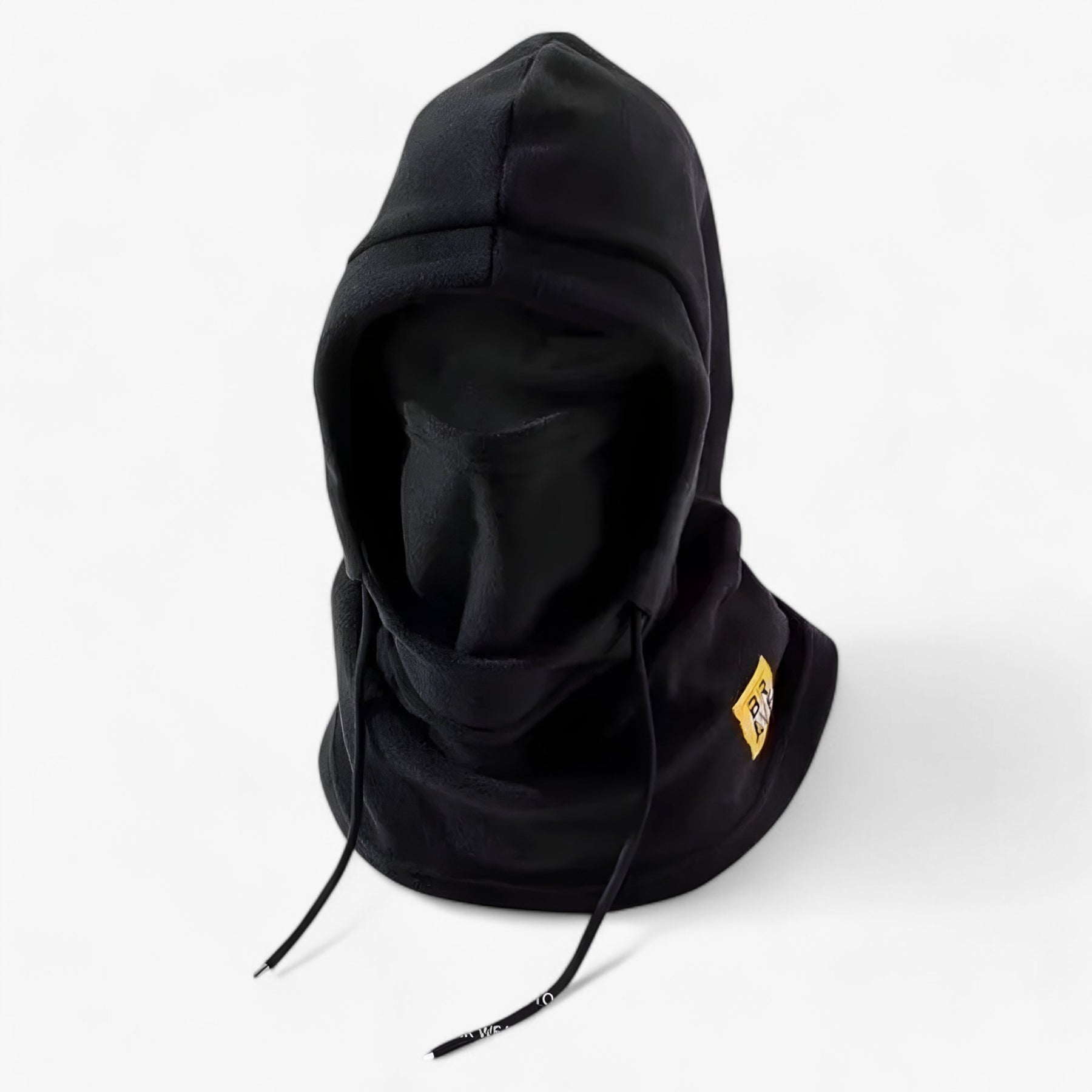 Winter Hat : Winter Hoed 3-in-1 - Bescherming & Comfort - Roze met Capuchon in Zwart met capuchon Één maat van Pantino