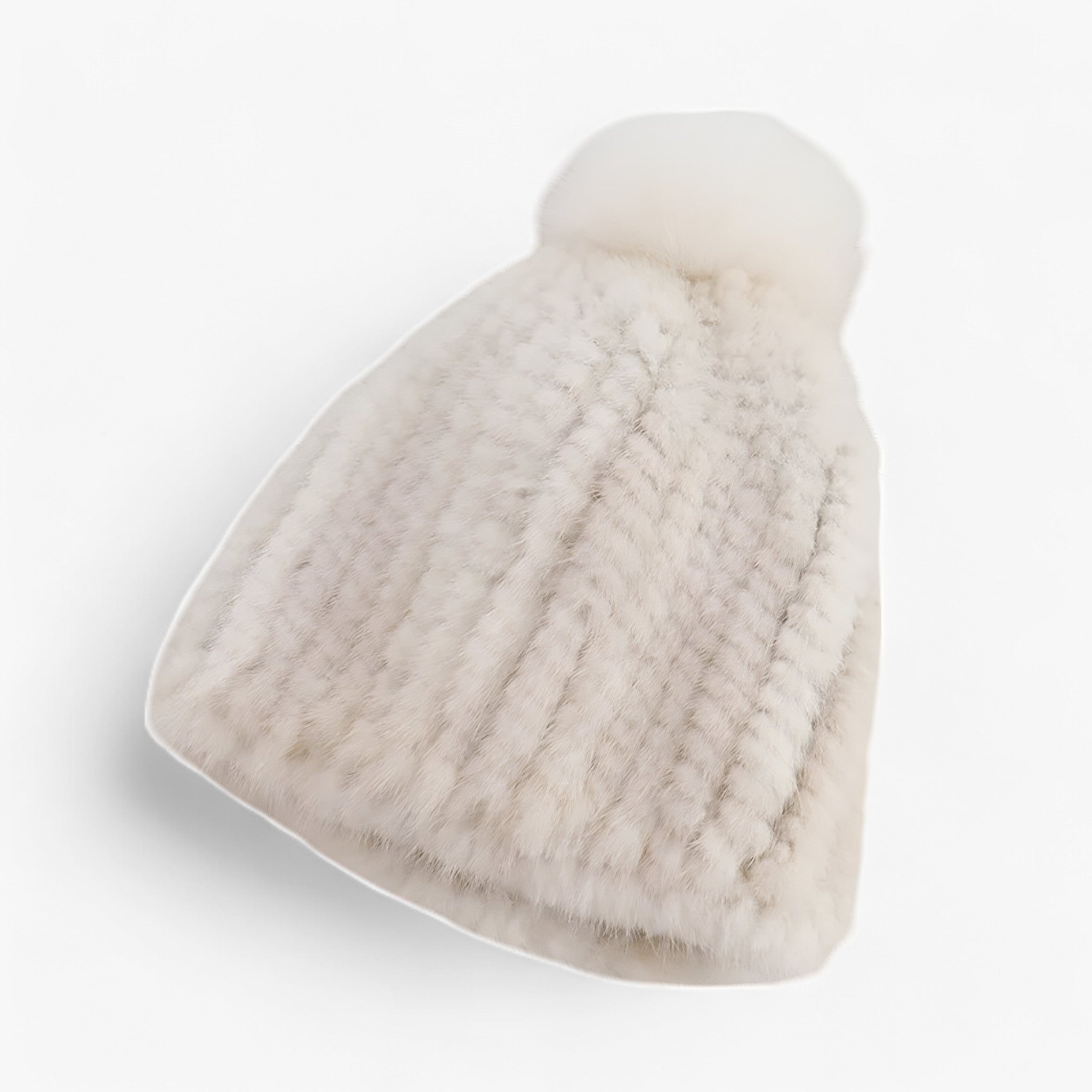 Hat : Hoed Zwart - Luxe Marterbont - Winterse Warmte & Elegantie in Zonlichtkleur Één maat van Pantino