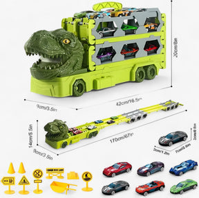 pets : Dinosaurus Race Truck - Eindeloos Plezier - Militair Groen in van Pantino