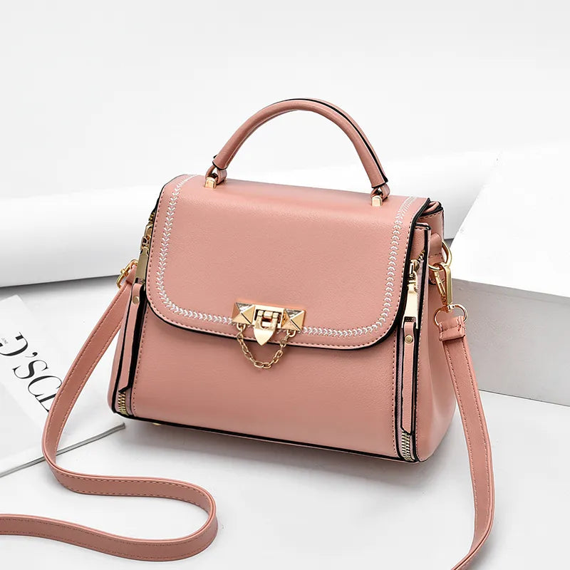 bags : Modieuze Handtas - Beige in Roze van Pantino
