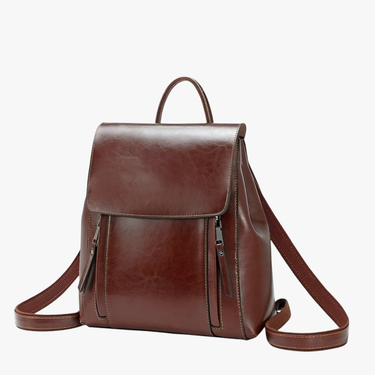 Damesrugzak van Echt Leer, Elegant voor School, Werk en Reizen