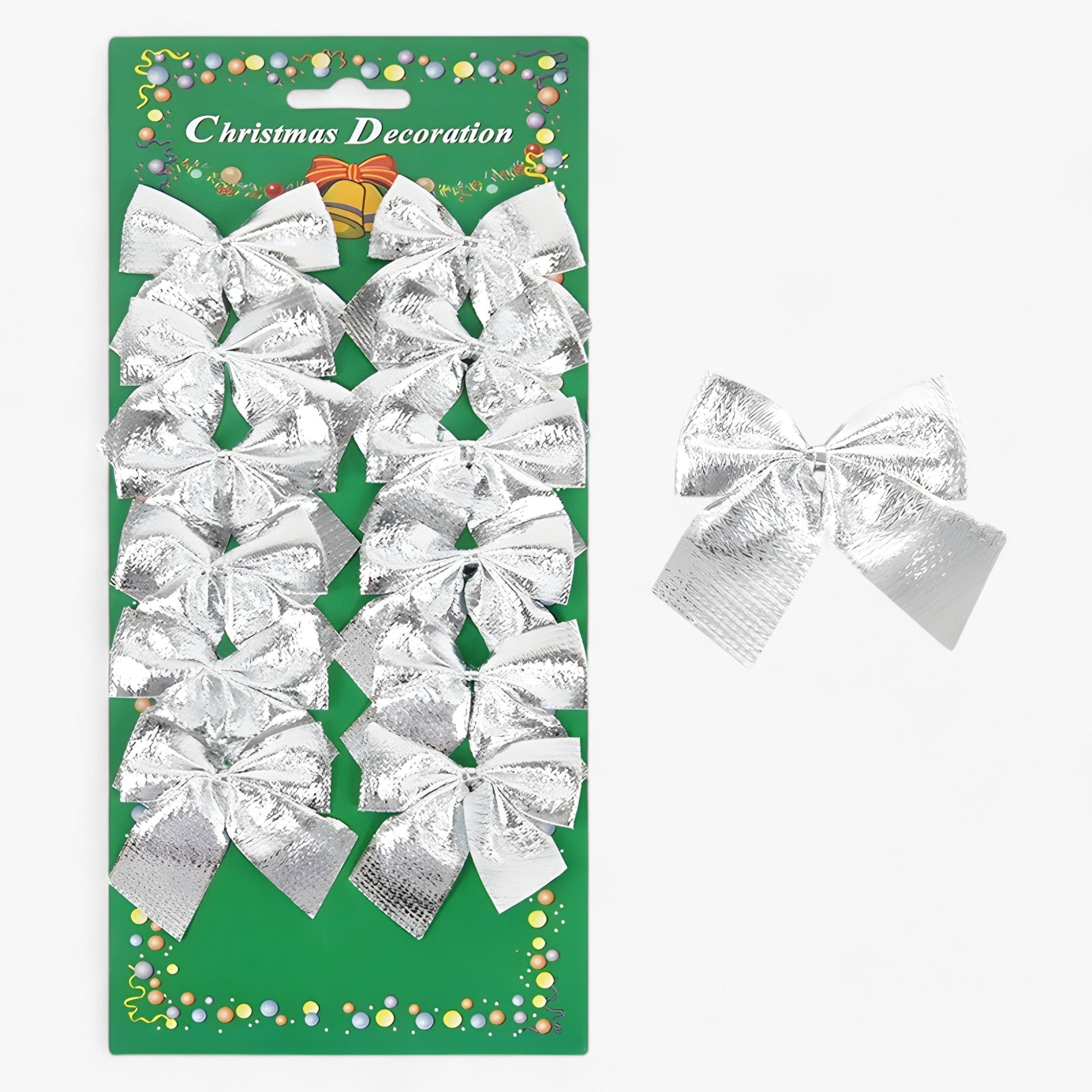 home & garden : Mini Pendentifs Rode en Gouden Strikken - Perfect voor DIY en Cadeauversiering - Zilver in Zilver 24 stukken (2 pakketten) van Pantino