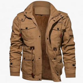 Bomber Jacket : Jack Heren Zwart - Tactische Bomberjack voor - Warmte en Veelzijdigheid voor de Winter in Khaki van Pantino