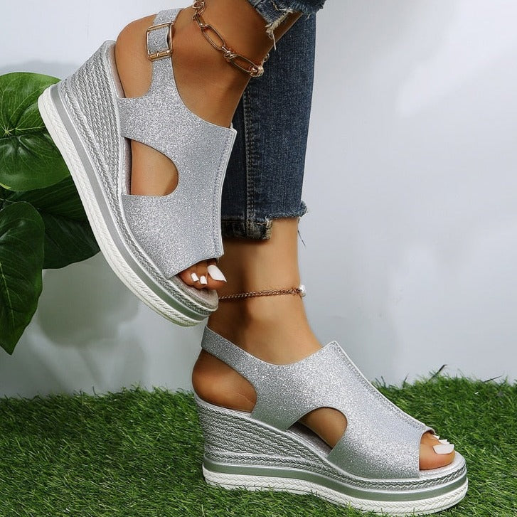 Orthopedic Sandals : Orthopedische Sandalen Dames - Comfortabele Sandalen voor Optimale Ondersteuning - Zilver in van Pantino