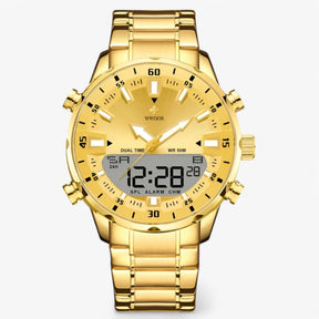 watches : Horloge Heren Zilverblauw - Robuuste Sporthorloge van Roestvrij Staal met Nauwkeurig Kwartsmechanisme en Waterbestendig Ontwerp in van Pantino