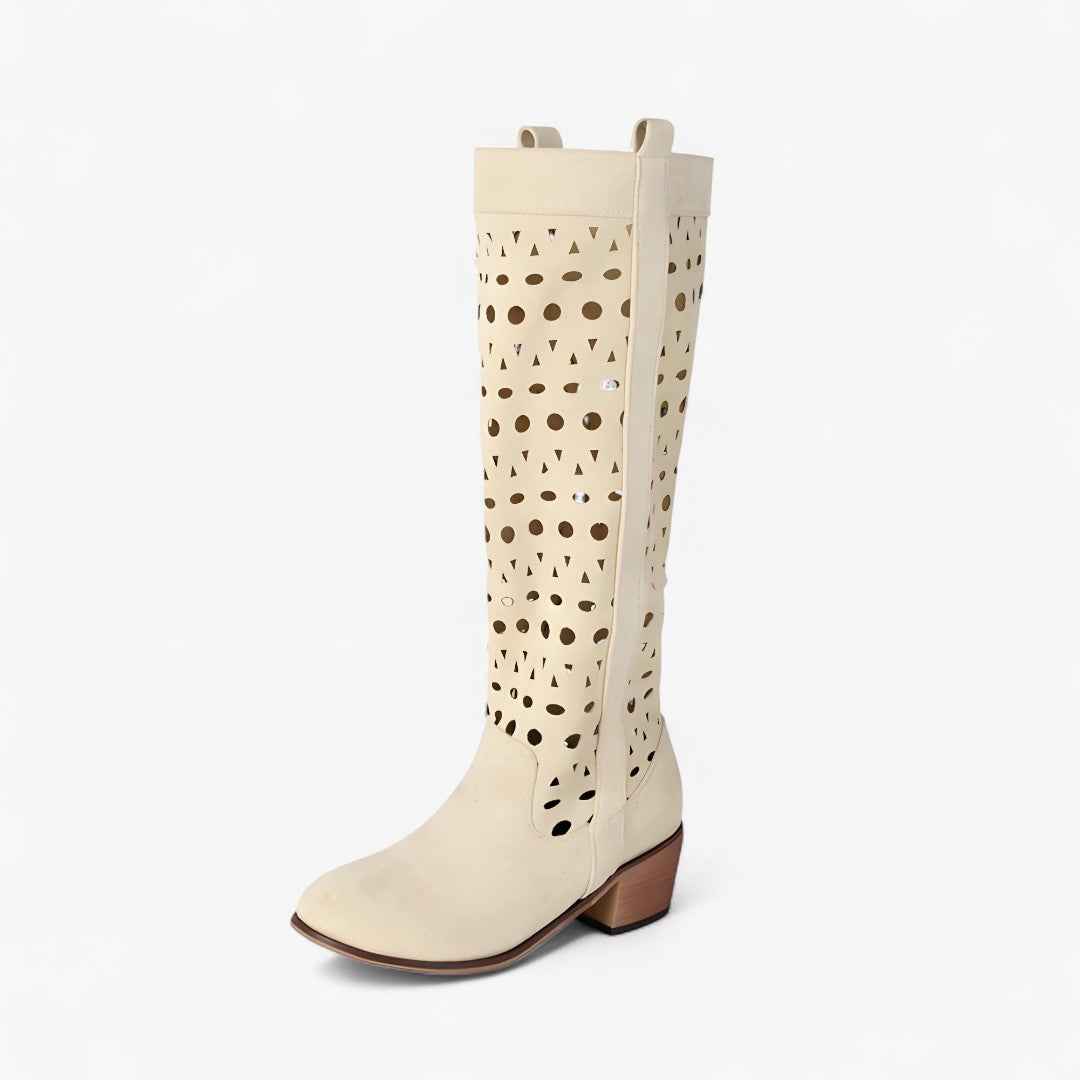Shoes : Heren western zomerlaarzen van imitatie suède met holle hak in Rosa van Pantino