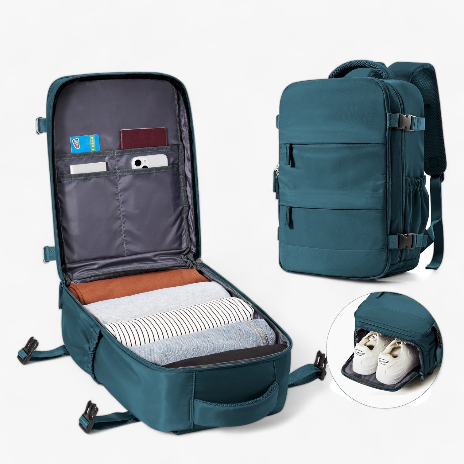 bags : Rugzak Olijfgroen - Hampus Compact Cabin - Praktisch en Stijlvol in van Pantino