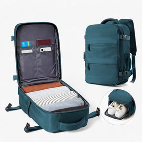 bags : Rugzak Olijfgroen - Hampus Compact Cabin - Praktisch en Stijlvol in van Pantino
