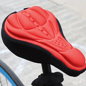 Bicycle Saddle Cover : Gel Zadelhoes ComfortRide - Universeel zwart voor fietsers: comfort & schokabsorptie op elke rit in Rood van Pantino