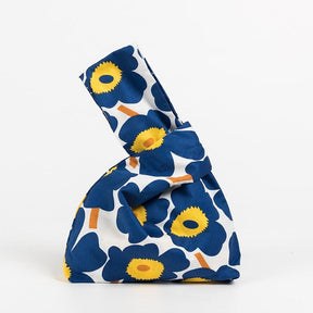 Dress : Luxe Paarse Leren Handtas voor Dames - Elegant & Ruim in Blauwe bloemen van Pantino