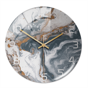 home & garden : Timeless Marble Klok Groen in Grijs Koper Wit van Pantino
