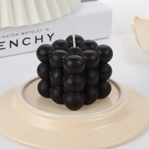 home & garden : Bubble Glow Kaars Wit - Prachtig Trendy Interieur Decoratie - Soja Wax in Zwart van Pantino