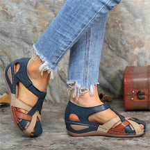 Sandals : Orthopedische Sandalen Dames - Sandalen - Bourgondischrood in Marineblauw van Pantino