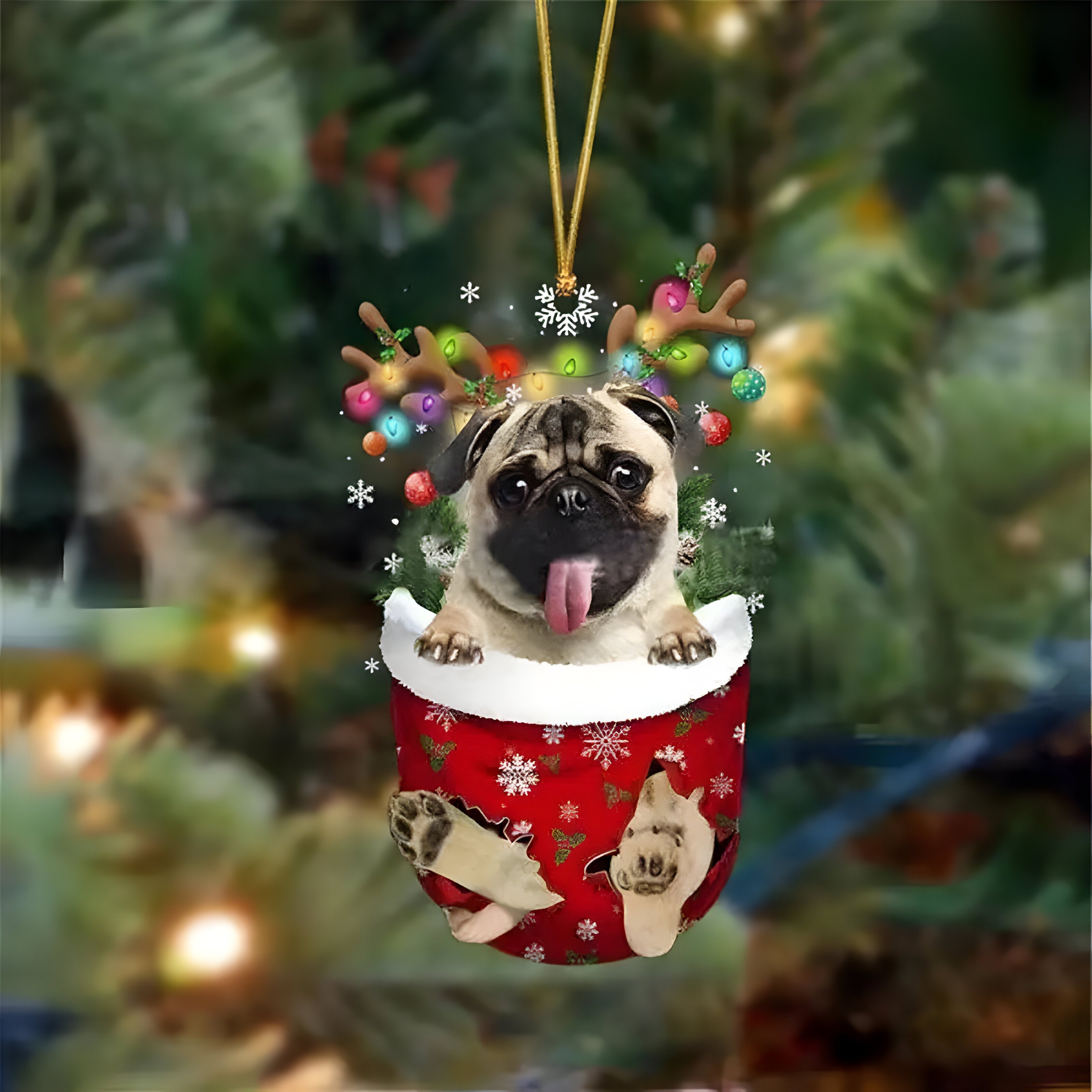 pets : Schattige Pupp Decoratie - Kerstboom Hangertje Hond - Feestelijke Charme en Cadeau voor Hondenliefhebbers in Stijl K van Pantino