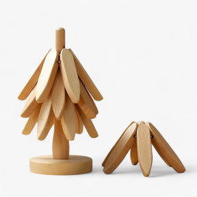 home & garden : Houten Onderzetters Bescherm Je Tafel in Stijl - Donkerbruin in van Pantino