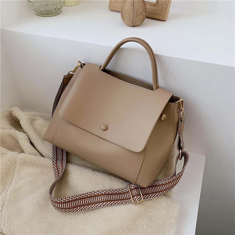 bags : Satchel Tas Dames Khaki - Urban Chic in Khaki van Pantino