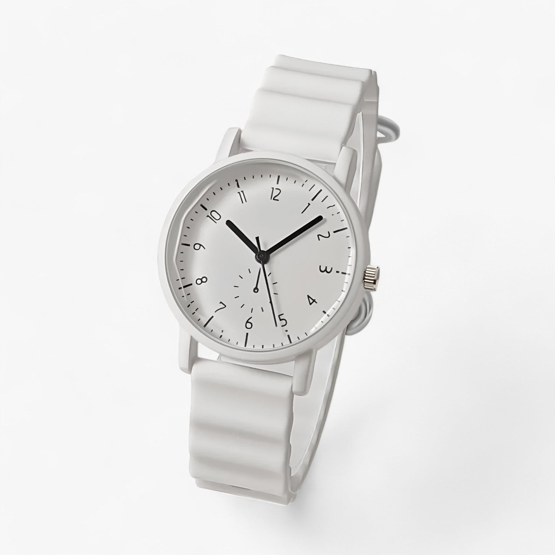 watches : Gelé Horloge Dames - Elegante Siliconenarmband Perfect voor Golf - Beige in van Pantino