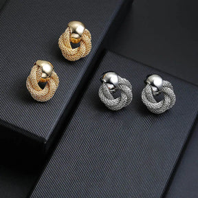 Earrings : Oorbellen Goud - Vintage Gedraaide - Elegante Feestjuwelen in van Pantino