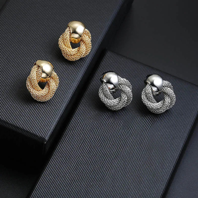 Earrings : Oorbellen Goud - Vintage Gedraaide - Elegante Feestjuwelen in van Pantino
