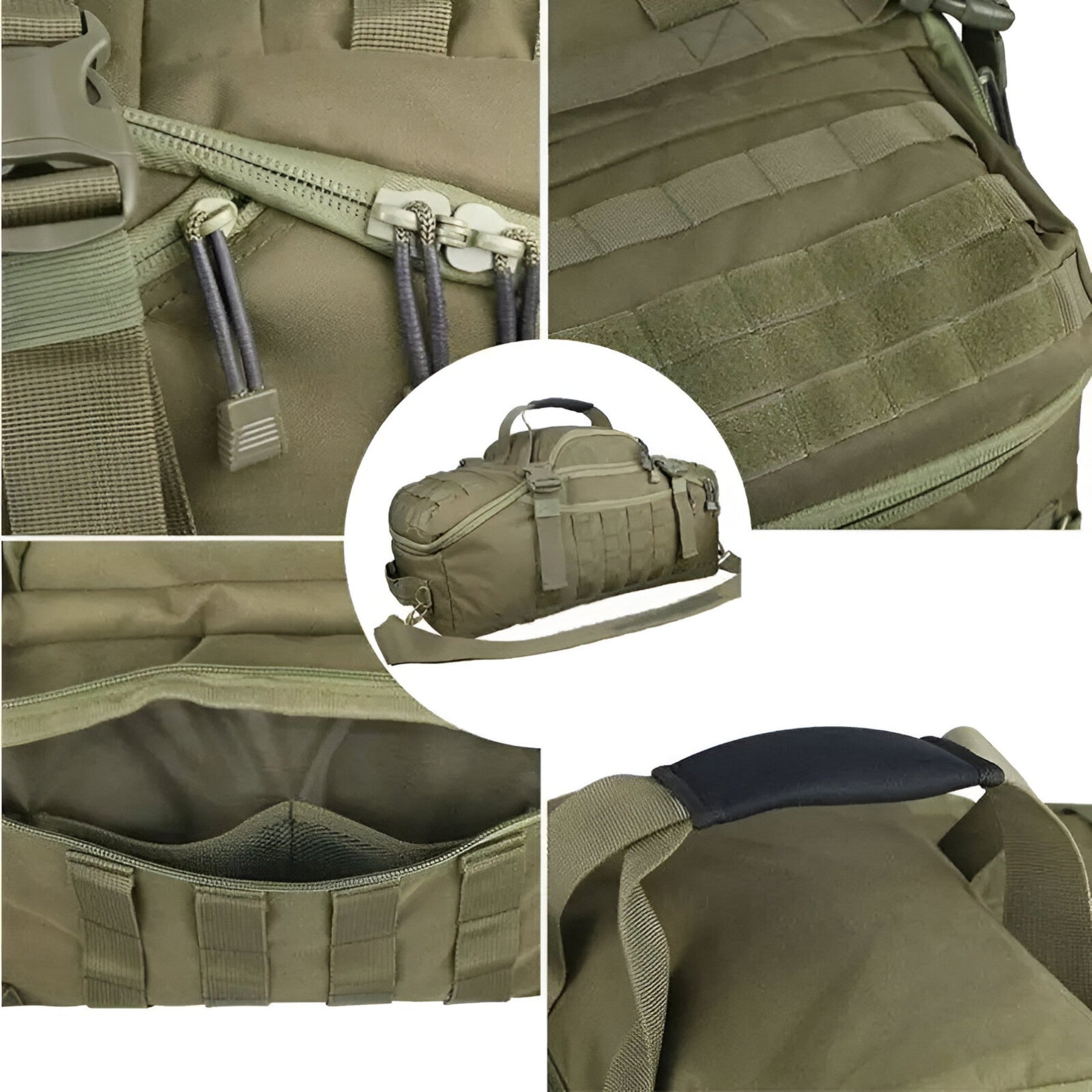 Duffle Bag : Heren Polyester Duffle Bag voor Buitenactiviteiten - Groen in van Pantino