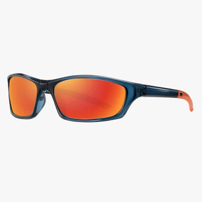 Sport Sunglasses : Opvouwbare Sportbrillen - Lichtgewicht en Anti-reflecterend - Grijs Diepblauw in Transparant Blauw Rood van Pantino