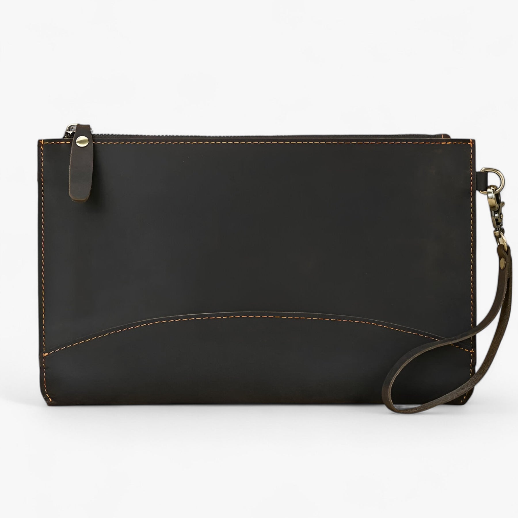 bags : Portemonnee Heren Bruin - Vintage Leren - Duurzaam en Stijlvol in Koffie 2 van Pantino