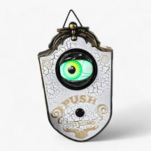 home & garden : Sonnette Spin Spider Halloween - Verlichte Horror Decoratie - Eng Geluid & Lumière Oog voor Spookachtig Huis Sfeer in Wit van Pantino