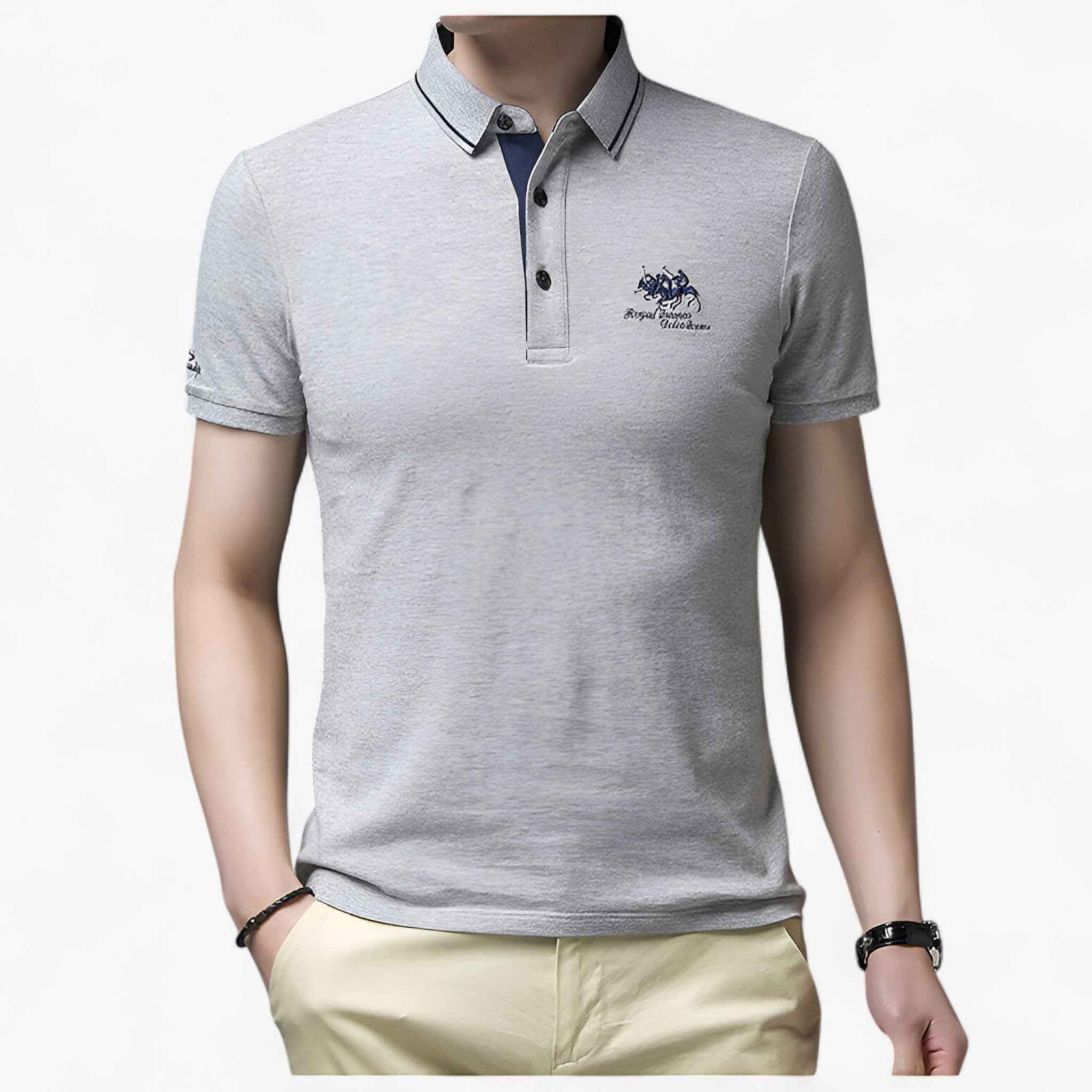 Herenpolo Piqué Katoen Effen - Regular Fit, Verschillende maten en kleuren
