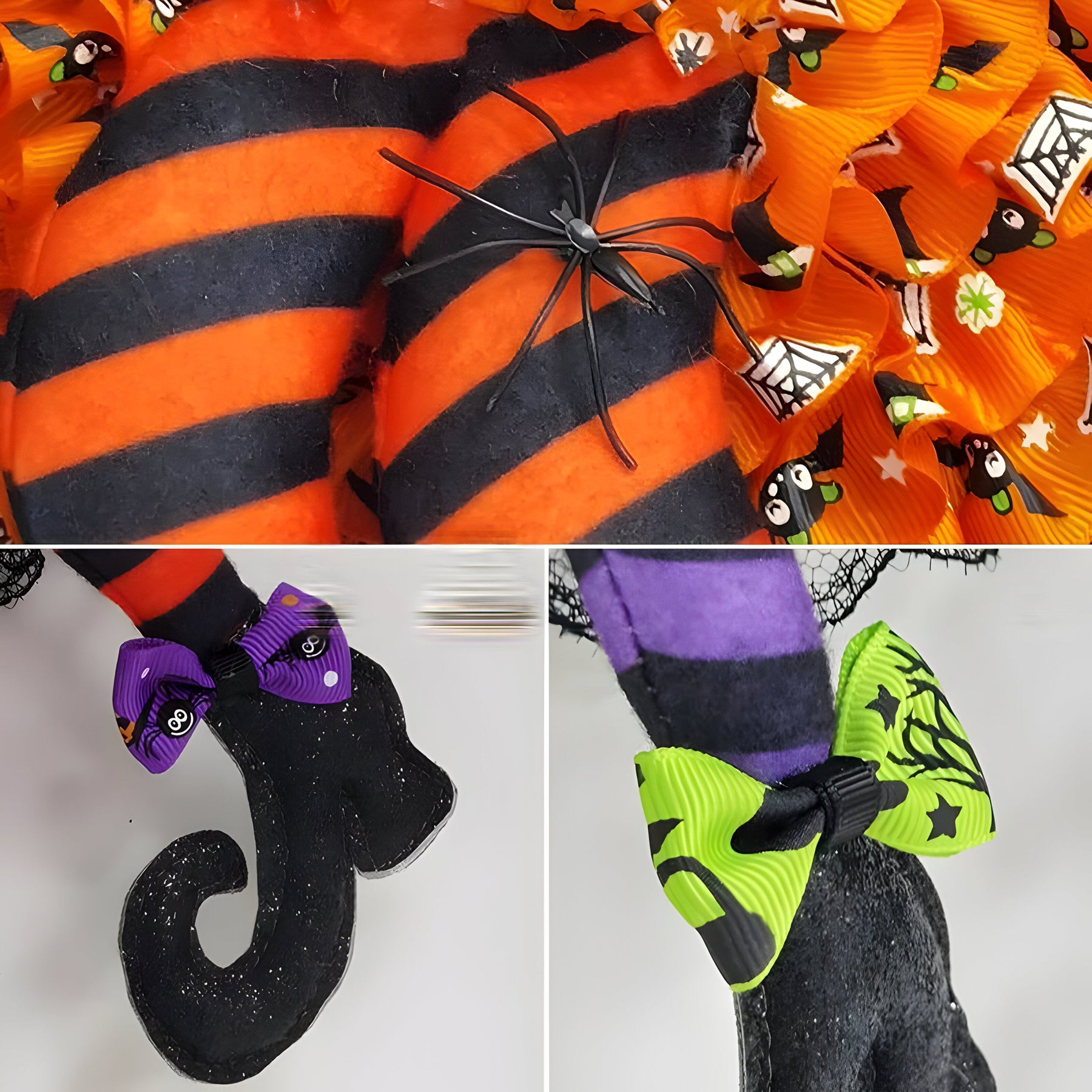 home & garden : Halloween-Krans - Leuk Hangend Decor voor een Griezelig Welkom - Paars in van Pantino