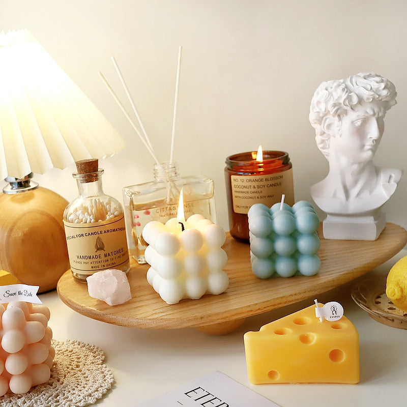 home & garden : Bubble Glow Kaars Wit - Prachtig Trendy Interieur Decoratie - Soja Wax in van Pantino