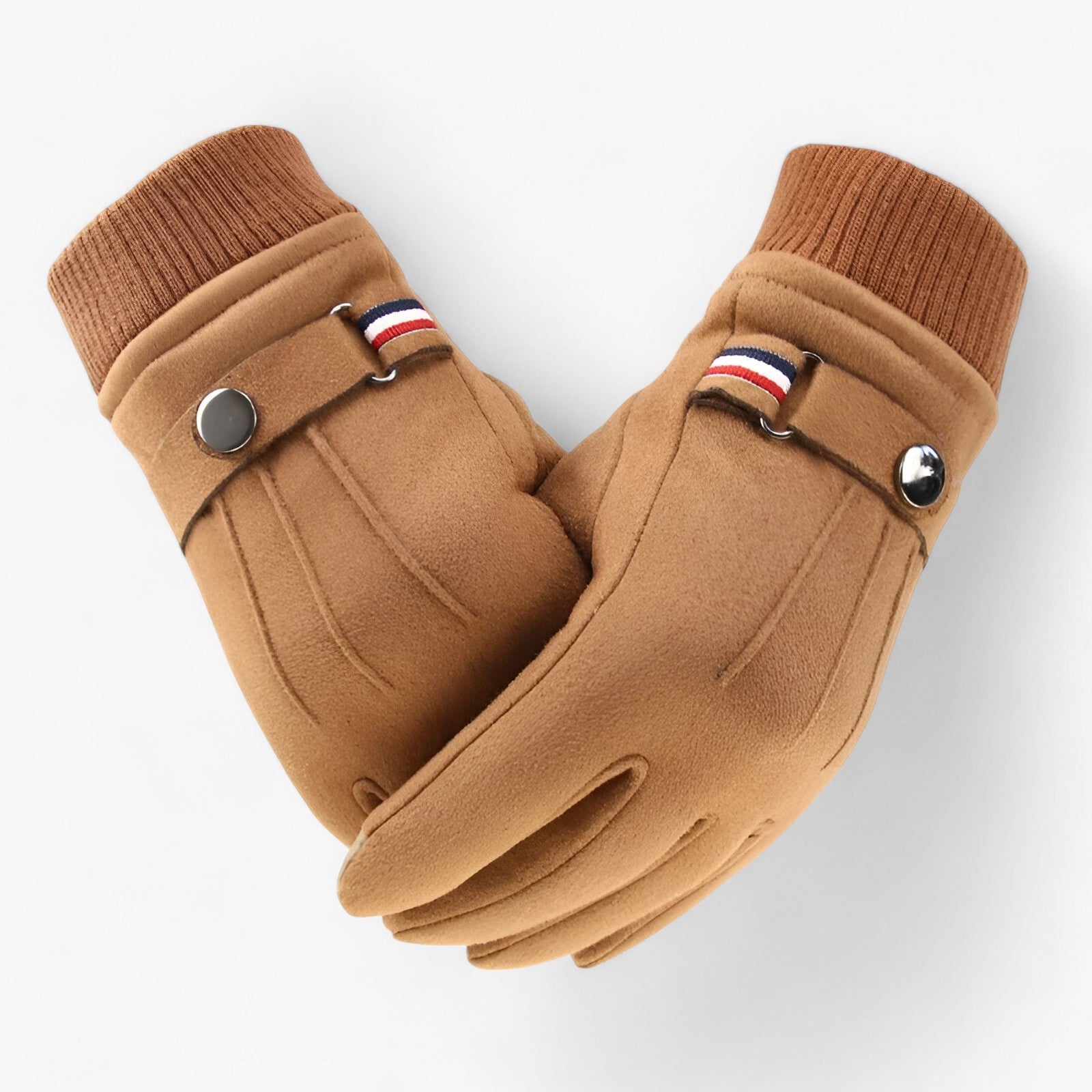 Winter Gloves : Handschoenen Grijs - Warme Suède Touchscreen Winterhandschoenen in van Pantino