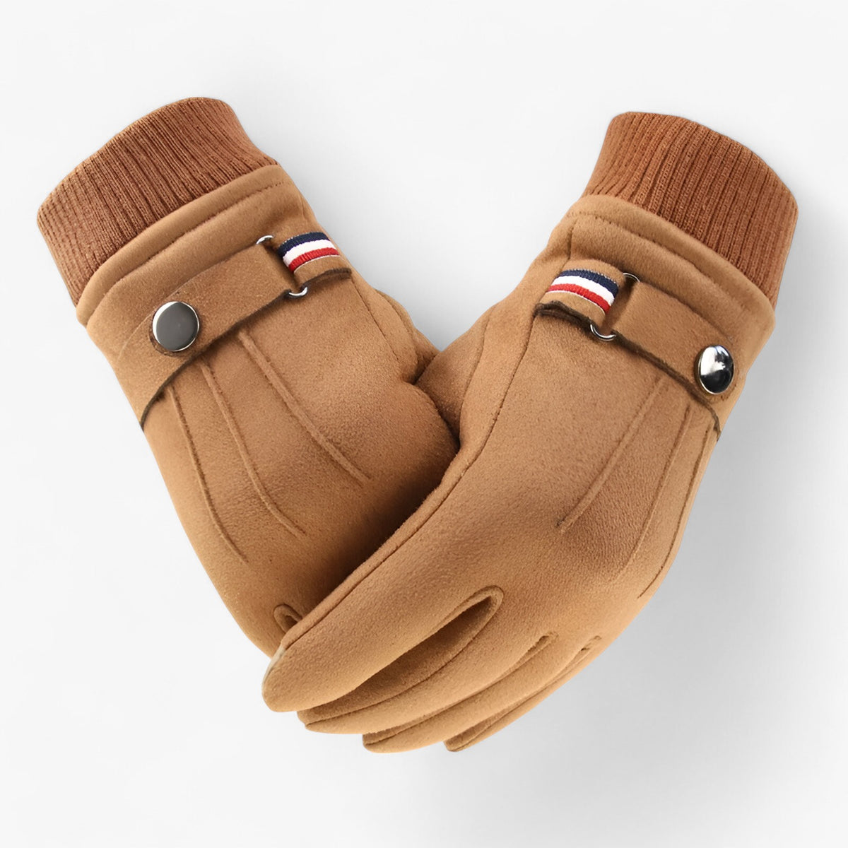 Winter Gloves : Handschoenen Grijs - Warme Suède Touchscreen Winterhandschoenen in van Pantino