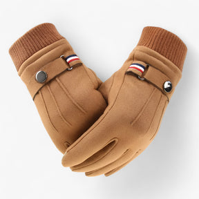 Winter Gloves : Handschoenen Grijs - Warme Suède Touchscreen Winterhandschoenen in van Pantino