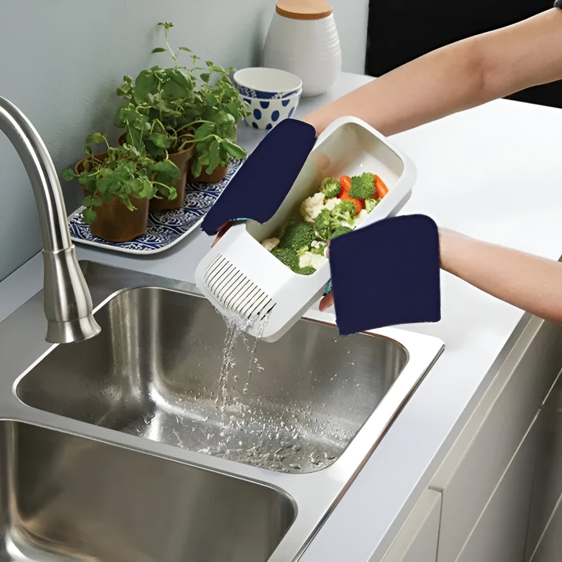 home & garden : Efficiënt, Mess-Free Keukenhulpmiddel - Wit in van Pantino