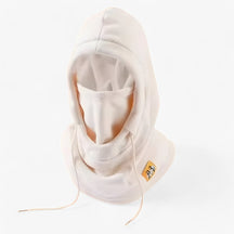 Winter Hat : Winter Hoed 3-in-1 - Bescherming & Comfort - Roze met Capuchon in Off white met capuchon Één maat van Pantino